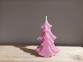 Kaars kerstboom roze