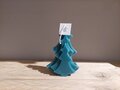 Kaars kerstboom blauw/groen